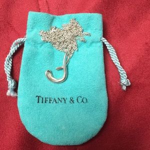 Tiffany silver necklace, pendant is letter “S”